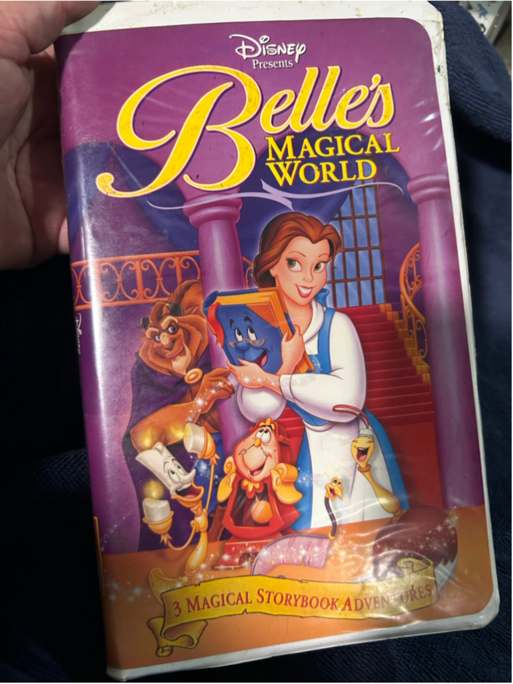 Disney Belle's Magical World VHS Tape One Size Purple Yellow